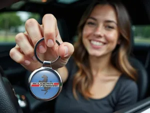 Ferrari Logo Keychains Custom Premium Metal Build
